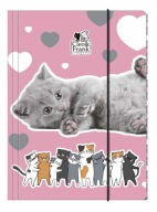 A4 Derform zložka s gumičkou CLEO I FRANK cats