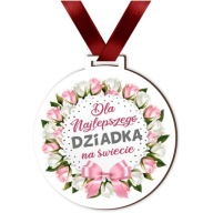 Tlačená MEDAILA DEŇ STARÝCH RODIČOV za NAJKRAJŠÍ DARČEK dedka