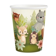 PAPIEROVÉ POHÁRKY NA NArodeninovú oslavu FOREST FRIENDS 6 ks