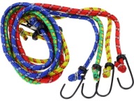 GUMOVÉ ELASTICKÉ KÁBLE NA UPEVNENIE BATOŽINY S HÁKOM 4 KS 100-130 CM