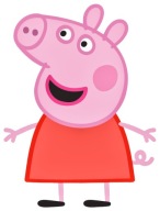 PEPPA PIG PIG PIG PIG NÁLEPKA NA ZRKADLO NA OKNO