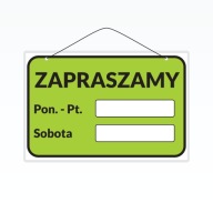 Laminovaný nápis A5 VITAJTE PO-PIA, SOBOTA
