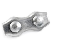 Dvojitá svorka sedlového lana 5mm, pozinkovaná, 5 ks