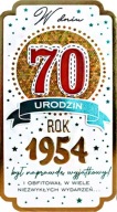 Blahoželanie k 70. narodeninám pre tých, ktorí sa narodili v roku 1954. Darček k 70. narodeninám PM352