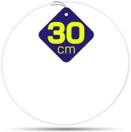 BIELY kovový krúžok na lapače snov, 30 cm