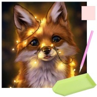 DIAMANTOVÁ VÝŠIVKA Mozaikové flitre FOX Diamond For Children Set 5D OBRAZ