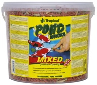 Pond Sticks Miešané krmivo pre koi kapry v rybníkoch, 5L tyčinky
