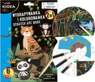 Scratch Game Scratch Game Omaľovánka ZVIERATÁ 6 hárkov + pero Kidea