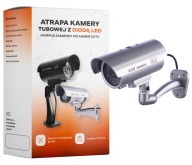 UMMY CCTV MONITOROVACIA KAMERA VONKAJŠIA NÁSTENNÁ KAMERA STRIEBORNÁ LED