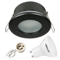 Hermetické svietidlo D-06 BLACK IP44+ LED GU10 1,5W