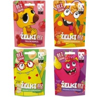 Želé BEZ CUKRU bez želatíny Mix príchutí, sada 4 ks