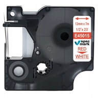 Páska pre DYMO D1 45015 12mm/7m biela/červená