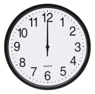 NÁSTENNÉ HODINY 25cm Tiché Plynulý chod VEĽKÉ číslice ČIERNA 2315
