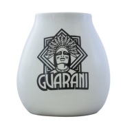 Biela keramická tekvica s logom Guarani 350 ml