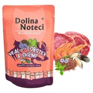 DOLINA NOTECI SUPERFOOD mokré krmivo pre mačky Teľací homár 85g