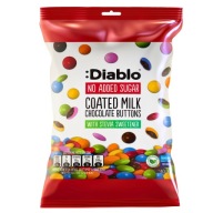 Diablo Farebné dražé v mliečnej čokoláde bez pridaného cukru 40 g