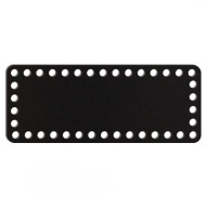 čierny základný košík dno 10x25cm HDF obdĺžnik