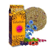 Yerba Mate DE GUARANA 200g WildPower arónia guarana okvetné lístky ruže chrpa