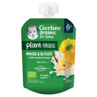 Gerber Bio Planttastic Mango a dule dezert kokosová pena 6 mesiacov 80g