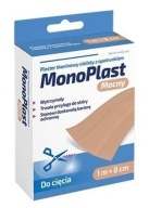 Monoplast náplasť z pevnej látky 1m x 8cm telovej farby