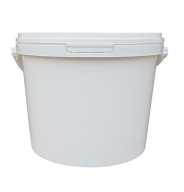 Plastové vedro s vekom, biele vedro, 10L