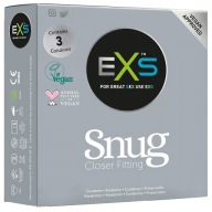 Kondómy malé VEĽKOSŤ S priliehavé tesne priliehajúce EXS Snug Fit 3 ks