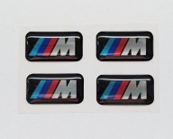 3D nálepka emblém MP BMW balík veniec, volant, gombík kokpitu 1 ks.