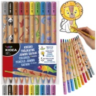 Trojuholníkové hrubé jumbo ceruzky, 10 farieb