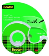 Scotch Magic neviditeľná matná lepiaca páska na dávkovači 19 mm x 6 m