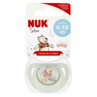 NUK SILIKÓNOVÝ ukľudňujúci cumlík 6-18m STAR KUBUŚ