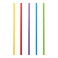 Farebné papierové slamky, mix farieb 8 x 197 mm - 100 ks 20 cm ECO