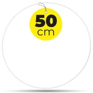 Biely prsteň na lapače snov 50 cm - lapač snov