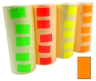 ETIKETY páska etiketovacia ROVNÁ 26x16 3000ks ORANŽ