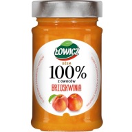 ŁOWICZ 100% broskyňový ovocný džem 210g