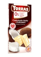 TORRAS Biela čokoláda s kokosom bez pridaného cukru