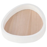 Drevený tanierový dekoračný podnos Egg boho dekorácia Altom Design 23,5 cm