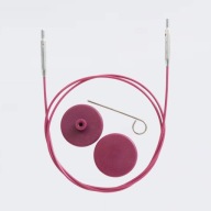 KnitPro fialové otočné náhradné vlasce, 40 cm