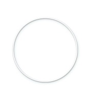 Prsteň lapač snov Biely krúžok makramé 30 cm
