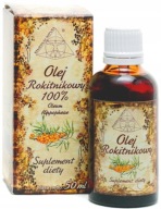 Rakytníkový olej, 100% prírodný, 50 ml, vredy