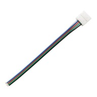 Napájací konektor pre RGBW LED pásiky 10mm 5pin jednostranný 12-24V DC 3A