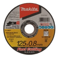 PLOCHÝ KOVOVÝ REZNÝ KOTÚČ FI=125mm/22mm GR=0,8mm 12250rpm Z60U (1 bal.