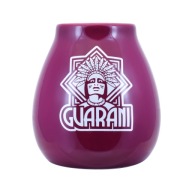 Keramická fialová tekvica s logom Guarani 350 ml