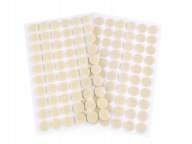 PEVNÉ SAMOLEPIACE KRÚŽKY NA VELCRO KRÚŽKY 15mm SVETLÁ KRÉMOVÁ 60 ks.