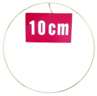 ZLATÝ prsteň/ráfik na lapače snov a makramé 10 cm