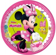 Minnie Mouse papierové taniere 23 cm 8 ks.