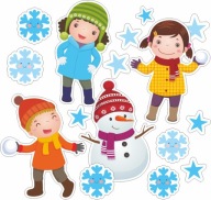 ZIMNÁ DEKORÁCIA WINTER_CHILDREN_SNEHULIENKA, veľká, obojstranná, WZ6