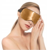 Saténová maska ​​na spánok Sleep Headband Luxury Gold