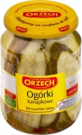 Orechové sendvičové uhorky 680g