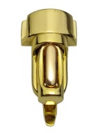 Kovový prackový zámok na aktovku 20 / 34 mm zlatý