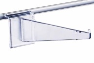 Podpera police z plexiskla, dĺžka 25 cm (ks)
